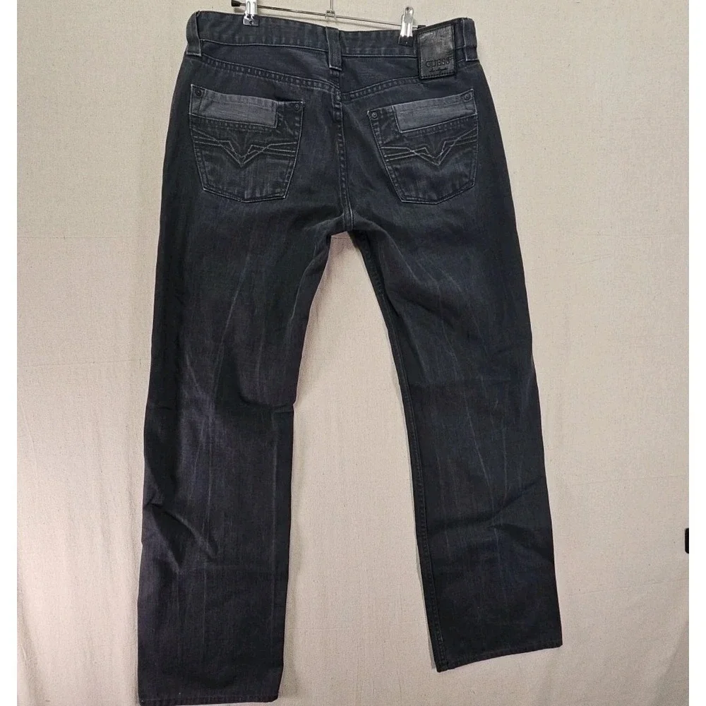 Guess‎ Los Angeles Desmond Relaxed Fit Jeans Mens 33x32 Faded Black M2301220T40